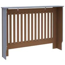 Larryhot Copertura per Radiatore Antracite 112x19x81,5 cm in MDF, Compatibile con più modelli, facile da installare e durevole, la scelta ideale per proteggere e mantenere i tuoi elettrodomestici in condizioni ottimali - Grigio Scuro - Visualizzare 5