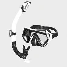 Adult Snorkeling Set, Snorkel Mask Kit With 180° Tempered Glass Anti-Fog Goggles, Dry Top Breathing Tube, Suitable For Men And Women - Multicolor - View 13