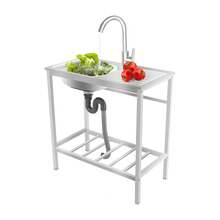 YUNRUX Kitchen Sinks - Silver - View 1