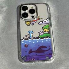 Funda para Teléfono - La Funda de Hadas Compatible con 16, 15, 14, 13, 12, 11 Pro, X, XR, XS, 8, Plus, con un Marco de Lente Plateado Metálico y una Cubierta Trasera Suave Transparente17   17promax - transparente - Ver 2