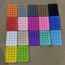 24pcs Silicone Suction Cup Pink Minimalist Suction Pad Anti-Slip Phone Case Portable Movable Phone Holder Compatible With IPhone, Android Phone, Gift For Birthday, Family, Friends Phone Stand, Phone Accessories - White - View 5