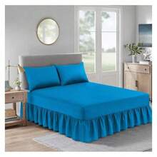Fitted Valance Sheet - Teal - View 4