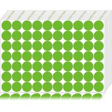 1400 PCS Green Dot Stickers Round Coding Labels Circle Polka Dots For Office, Classroom, Papers Etc - Green/1400pcs - View 1