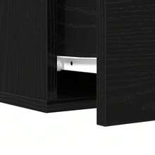 vidaXL Comodino Chêne nero 35 x 35 x 20 cm Legno d'ingénierie - nero - Visualizzare 9