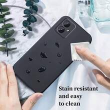 Integrated Black Shock-Proof Protective Case, Suitable For Series Phones. Water-Resistant, Shock-Proof, Scratch-Resistant. TPU Protective Case, Soft And Shock-Proof Black Phone Case, Shock-Proof, Provides Comprehensive Protection For The Lens. Fashionable And Exquisite, New Solid Color, Simple Style. Suitable For Moto G82, Moto G72, Moto G60, Moto G52, Moto G41 - Black - View 6