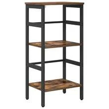 vidaXL Regalbrett aus geräucherter Eiche, 40 x 29,5 x 81 cm, Holzwerkstoff - Braun - Übersicht 2