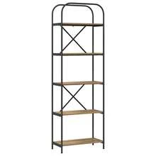 vidaXL Étagère Chêne artisanal 60 x 30 x 183 cm Bois d'ingénierie - Tabac - Voir 2