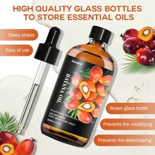 AURANY 巴塔纳多用途护肤护发油，清爽不油腻，每日保湿，适用于面部/身体/头发，蕴含植物萃取精油，男女通用。30毫升/100毫升 - 無味 - 查看 6