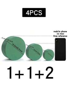 20pcs/10pcs/5pcs/4pcs/2pcs 16.5cm/4cm*12cm/4cm*8cm/4cm Round Floral Mud, Green Wet & Dry Floral Mud Blocks, Suitable For Weddings, Artificial Walkways, Party Decorations, Fresh Flower Arrangements, Room Decor - Multicolor - View 26