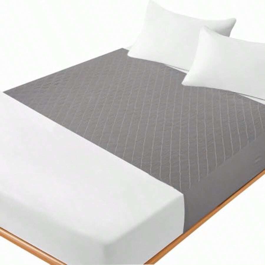 Waterproof Absorbent Incontinence Bed Pads Washable Non-Slip Incontinence Bed Cover Mattress Pads Reusable Underpads With Tuckable Sides For Adults Elderly Grey 39*39in 1 Pcs - 39x59 In - View 1