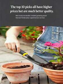 1pc Best-Selling Gardening Hand Tool Set | Wide Trowel/Narrow Trowel/Rake | Durable High-Manganese Steel | Ergonomic Non-Slip Comfortable Handle | Essential For Potted Plant Care And Indoor Gardening Maintenance | Perfect Gift For Gardening Enthusiasts | Designed For Outdoor Activities Including Treasure Hunting, Beach Strolling, Camping And Travel Adventure | Suitable For Indoor And Outdoor Use - Multicolor - View 4