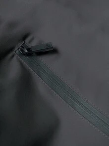男士機能連帽外套，戶外寬鬆街頭時尚休閒外套 - 深灰色 - 查看 5