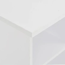 Tavolo da bar vidaXL bianco 60x60x110 cm - Bianco - Visualizzare 4