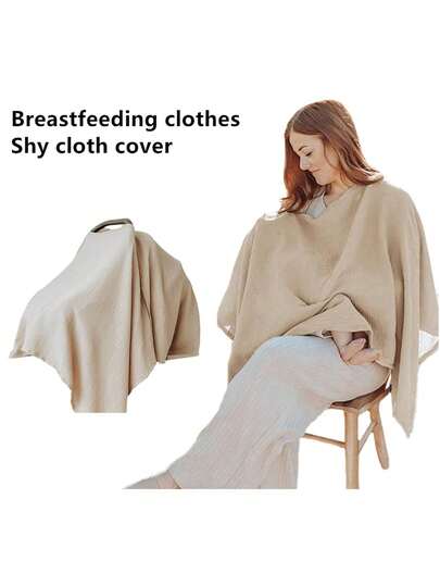 Multi-Use Nursing Cover, Breathable Breastfeeding Scarf, Infant Car Seat Canopy, Nursing Shawl