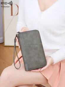 RFID屏蔽大容量护照夹超薄旅行钱包 - 精美礼品 - 男女必备旅行配件 - 彩色 - 查看 10