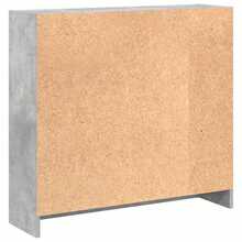 vidaXL Bücherregal, Betongrau, 80x24x75 cm, Holzwerkstoff - Grau - Übersicht 7