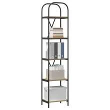 vidaXL Étagère Chêne artisanal 40 x 30 x 183 cm Bois d'ingénierie - Tabac - Voir 3