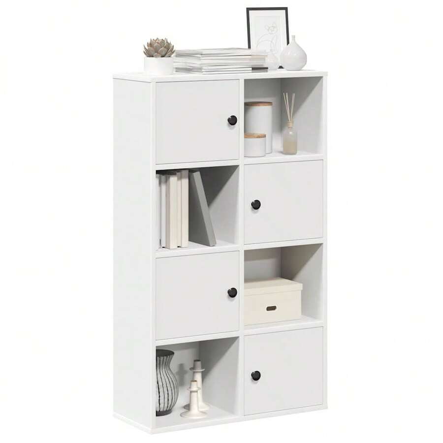 vidaXL Bibliothèque blanc 60x24x101,5 cm ingegneria del legno - Bianco - Visualizzare 1