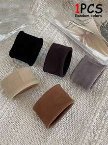 10/5/1pc High Elasticity Ultra-Wide Seamless Hair Band With A Sophisticated Look - A Hair Elastic That Won't Damage The Hair. Perfect For Girls Tying A High Ponytail. - Multicolor - View 8