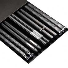 5 Pairs Antibacterial Alloy Chopsticks - Silver - View 7