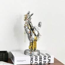 1 pieza Soporte artesanal de controlador de juego de robot 3D estilo cyberpunk, soporte de consola de juegos, decoración central, adecuado para oficina, decoración del hogar, regalo de cumpleaños, recuerdos de fiesta, decoración de habitación perfecta y regalo - Multicolor - Ver 5