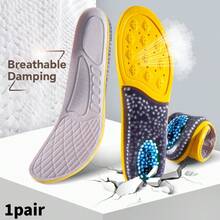 1 Pair Sport Insoles Air Cushion High Elasticity Arch Support Running Insole Shock Absorption Shoes Comfortable Inserts - Yellow - View 10