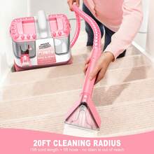 Carpet Cleaner Machine,13Kpa Powerful Suction Spot Cleaning,Multifunctional Accessories,Easy Move With Handle Dual Water Tank Design,Equipped With Cleaning Fluid Deep Stain Cleaning For Carpet, Car Seats, Pets, Couches - 查看 6