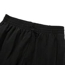 Pantalones casuales de pierna entallada para hombres Adidas, de uso dual para exteriores y transporte, pantalones cargo resistentes al viento y transpirables - Negro - Ver 8