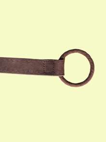 1pc Woven Waist Belt, Knotted Waist Belt Accessory With Tassel, Fashion Versatile Dress Belt, Decorative Waist Chain PU Leather - Brown - View 6