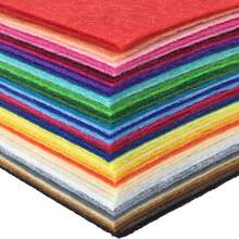 16PCS 8 X 12 Inches (20 X 30cm) Assorted Color Felt Fabric Sheets Patchwork Sewing DIY Craft 1mm Thick - Multicolor - View 3