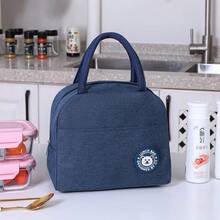 1pc Cute Bear Pattern Insulated Lunch Bag - Non-Woven Zipper Bento Box, Washable Rectangular Food Container, Suitable For School, Work, Picnic, Non-Contact Food, Reusable Lunch Bag, Back To School Essential ,Travel Essential Bag - Multicolor - View 6