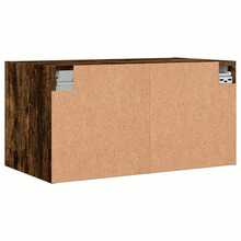 vidaXL Armadio a parete con ante e vetro chêne fumé 68,5x37x35 cm - Castano - Visualizzare 8