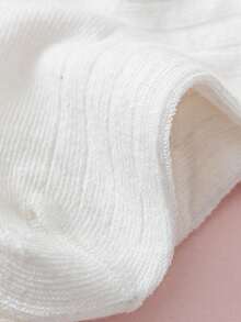 3 pares de nuevos calcetines blancos con adorno de encaje, calcetines versátiles para todas las estaciones, calcetines de estilo princesa dulce para niñas y bebés, calcetines elegantes para baile - Blanco - Ver 4