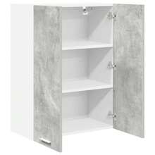 vidaXL Armario suspendido gris béton 60 x 31 x 80 cm madera de ingeniería - Gris - Ver 5