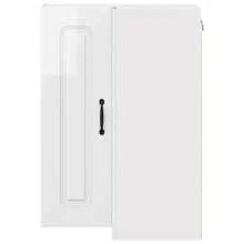 vidaXL Armadio da cucina Kalmar Blanc brillante 57 x 57 x 80 cm - Bianco - Visualizzare 6