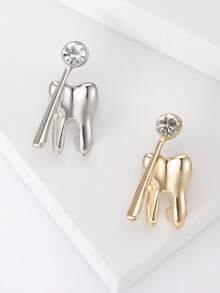 Luxury Glossy Teeth Brooches - Creative Pins For Women Unisex Casual Party Jewelry Accessories / Friends Gifts Badges Decoration - Teeth - View 9