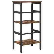 vidaXL Regalbrett aus geräucherter Eiche, 40 x 29,5 x 81 cm, Holzwerkstoff - Braun - Übersicht 7