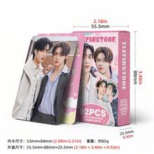 92件/盒 TLEFIRSTONE（60张LOMO卡片+32张贴纸）K-POP粉丝周边，SKZ限量版粉丝商品，照片卡，贴纸，节日礼物 - 彩色 - 查看 3