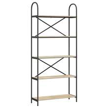 vidaXL Étagère Chêne Sonoma 80 x 30 x 183 cm Bois d'ingénierie - Tabac - Voir 2