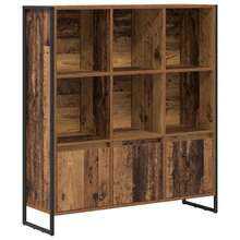 vidaXL 2-teiliges Bücherregal-Set, Antikholz, 99,5 x 30 x 108,5 cm - Braun - Übersicht 2