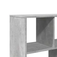 vidaXL Bibliothèque gris béton 100x33x156,5 cm ingénierie du bois - Gris - Voir 7
