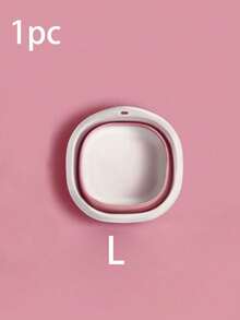 1pc Multifunctional Folding Basin - Thick And Durable Plastic, Square Shape, Convenient For Storage And Hanging - Suitable For Kitchen And Bathroom, Large Folding Basin For Outdoor Travel And Home Use, Portable Plastic Basin For Student Dormitory