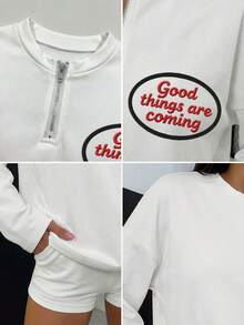 女士卫衣 - 白色 - 查看 6