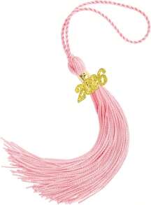 2026 Tassel Graduation, Pink Graduation Tassel, Graduations Cap Tassels, 2026 Tassels With 2026 Year Gold Charms For Graduations Hat Cap Accessories Decorations For Graduate Hat Ceremonies - MàuL - Xem 1