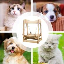 YEUSS SEASKY Hamaca de Gatos, Desmontaje y Montaje Rpido, Columpio de Hamaca de Gato|Cama de Descanso para Mascotas,Hamaca Colgante de Perros y Gatos pequeos, Jaula Mascotas, Cama para Gatos y Perros - amarillo+grande - Ver 9