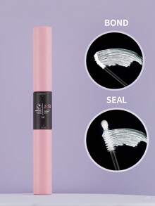 1pc Eyelash Bond And Seal Waterproof 2 In 1 Cluster Eyelash Glue 5ml, Suitable For Eyelash Clusters Eyelash Extension Glue, Long-Lasting Strong Hold, 48-72 Hours Individual Eyelash Glue Non-Irritating Waterproof Latex-Free, Suitable For Home Use DIY False Eyelashes (Transparent Bonding And Transparent Seal) - Black - View 5