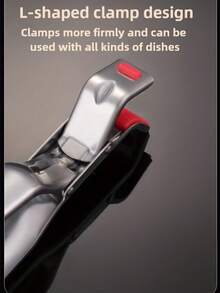 1个不锈钢耐热夹，厨房碗夹，蒸笼夹，符合人体工学的烹饪工具，可安全夹取热碗、盘子和炊具，适用于空气炸锅、蒸锅、烤箱 - 轻巧易用 - 彩色 - 查看 7