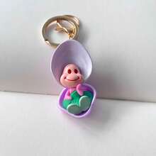 Creative Shell & Oyster Baby Doll Keychain, Bag Charm, Pendant, Gift - Multicolor - View 4