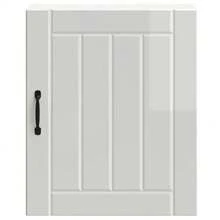vidaXL Armoire murale de cuisine Lucca blanc brillant bois ingénierie - Blanc - Voir 5
