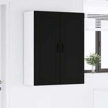 vidaXL Armadio da cucina Nero 80 x 31 x 100 cm Legno d'ingénierie - nero - Visualizzare 4